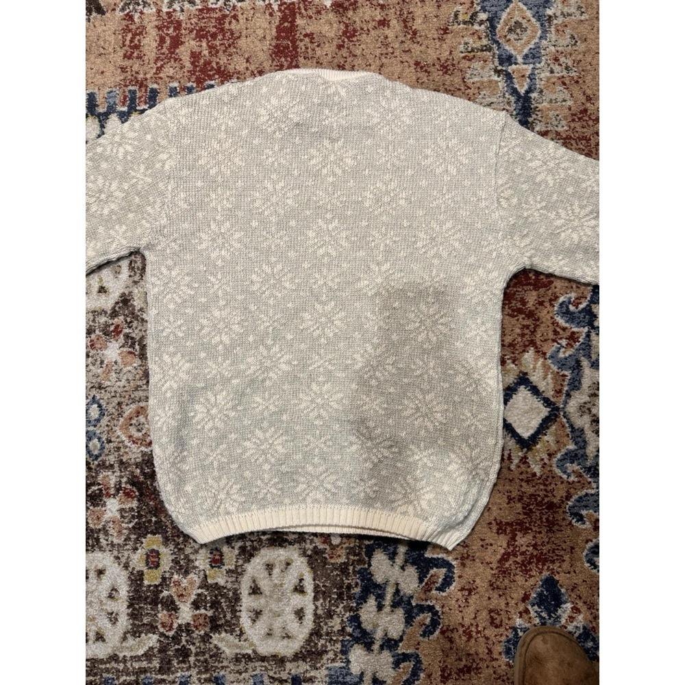VTG Binghamton Knitting‎ Co. Cream Tan Knit Sweater Mens Sz M Crewneck USA - Picture 11 of 11
